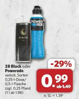 Combi 28 Black oder Powerade Angebot