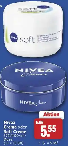 Combi Nivea Creme oder Soft Creme Angebot
