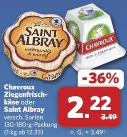 Combi Chavroux Ziegenfrischkäse oder Saint Albray Angebot