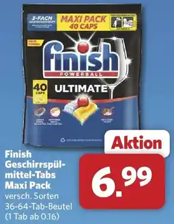 Combi Finish Geschirrspülmittel-Tabs Maxi Pack Angebot