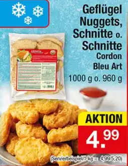 Zimmermann Geflügel Nuggets, Schnitte o. Schnitte Cordon Bleu Art Angebot