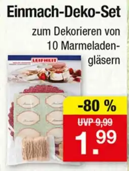 Zimmermann Einmach-Deko-Set Angebot