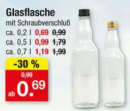 Zimmermann Glasflasche mit Schraubverschluß Angebot