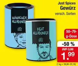 Zimmermann Just Spices Gewürz Angebot