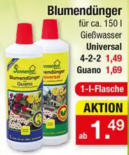 Zimmermann Sonnenhof Blumendünger Guano Angebot