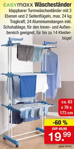 Zimmermann EASYmaxx Wäscheständer Angebot