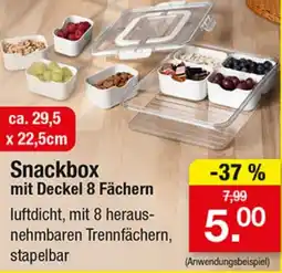 Zimmermann Snackbox mit Deckel 8 Fächern Angebot