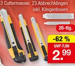 Zimmermann Easymaxx Cuttermesser Set Angebot
