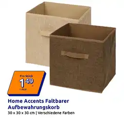 Action Home Accents Faltbarer Aufbewahrungskorb Angebot