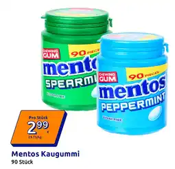 Action Mentos Kaugummi Angebot