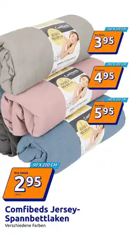 Action Comfibeds Jersey- Spannbettlaken Angebot