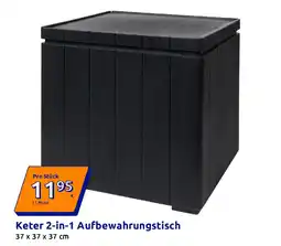 Action Keter 2-in-1 Aufbewahrungstisch Angebot