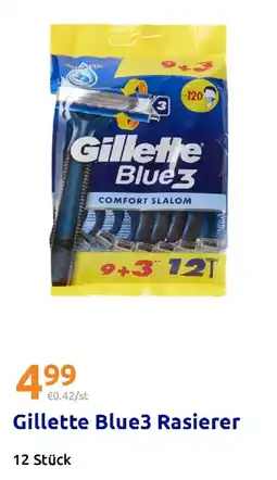 Action Gillette Blue3 Rasierer Angebot