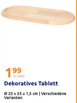 Action Dekoratives Tablett Angebot
