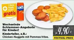 Möbel Turflon Chicken-Nuggets mit Pommes frites Angebot