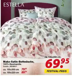 Möbel Turflon Mako-Satin-Bettwäsche, Estella Angebot