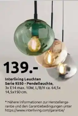 Möbel Turflon Interliving Leuchten Serie 9350 - Pendelleuchte Angebot