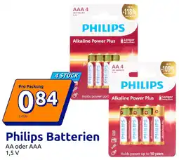 Action Philips Batterien Angebot