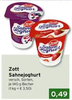 CAP Markt Zott Sahnejoghurt Angebot
