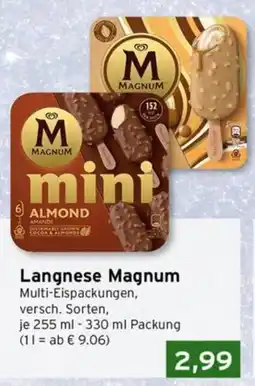 CAP Markt Langnese Magnum mini ALMOND Angebot