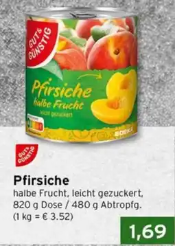 CAP Markt Pfirsiche halbe Frucht leicht gezuckert Angebot