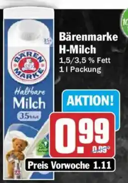 AEZ Bärenmarke H-Milch Angebot