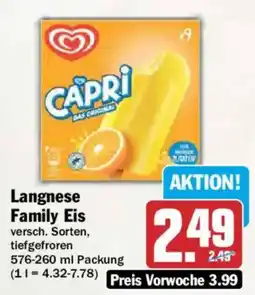 AEZ Langnese Family Eis Angebot