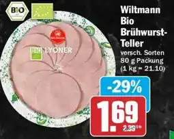 AEZ Wiltmann Bio Brühwurst-Teller Angebot