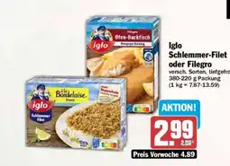 AEZ Iglo Schlemmer-Filet oder Filegro Angebot
