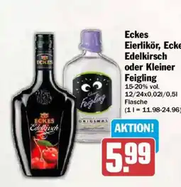AEZ Eckes Eierlikör, Eckes Edelkirsch oder Kleiner Feigling Angebot