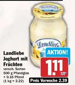AEZ Ländliebe Joghurt mit Früchten Angebot