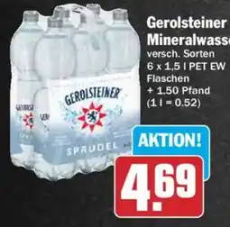 AEZ Gerolsteiner Mineralwasser Angebot