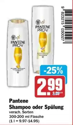 AEZ Pantene Shampoo oder Spülung Angebot