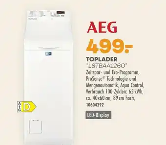 Möbel Kraft Aeg toplader "l6tba41260" Angebot