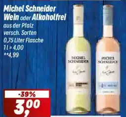 Simmel Michel Schneider Wein oder Alkoholfrei Angebot