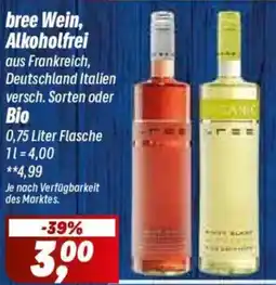 Simmel bree Wein, Alkoholfrei Angebot