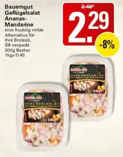 WEZ Bauerngut Geflügelsalat Ananas-Mandarine Angebot