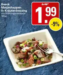 WEZ Beeck Matjeshappen in Kräuterdressing mit Frühlingszwiebeln Angebot