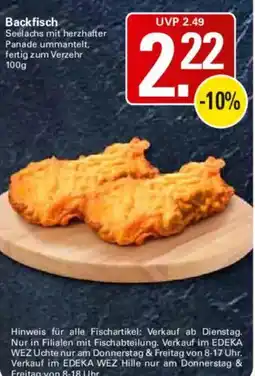 WEZ Backfisch Angebot