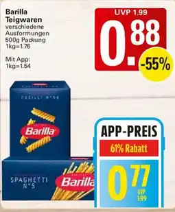 WEZ Barilla Teigwaren Angebot