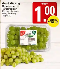 WEZ Spanische Tafeltrauben Angebot
