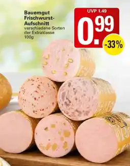 WEZ Bauerngut Frischwurst-Aufschnitt Angebot