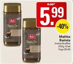 WEZ Melitta Barista Instantkaffee Angebot