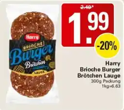 WEZ Harry Brioche Burger Brötchen Laug Angebot