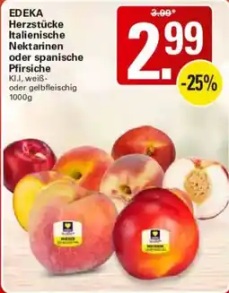 WEZ EDEKA Herzstücke Italienische Nektarinen oder spanische Pfirsiche Angebot