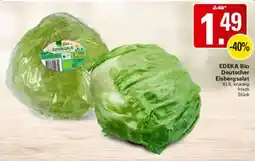 WEZ EDEKA Bio Deutscher Eisbergsalat Angebot