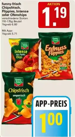 WEZ funny-frisch Chipsfrisch, Flippies, Intense oder Ofen chips Angebot