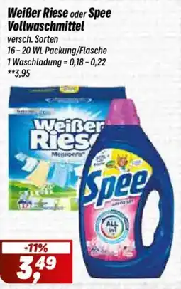 Simmel Weißer Riese oder Spee Vollwaschmittel Angebot