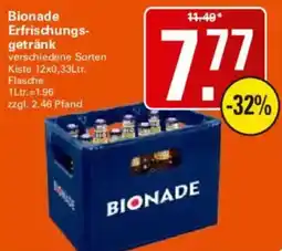 WEZ Bionade Erfrischungsgetränk Angebot