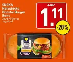 WEZ EDEKA Herzstücke Brioche Burger Buns Angebot